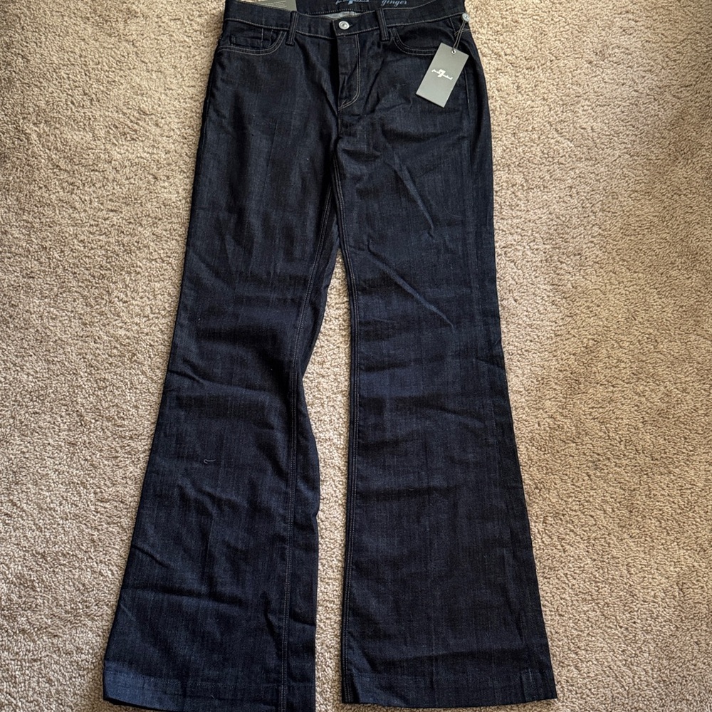 7 For All Mankind Dark Flare Jeans
